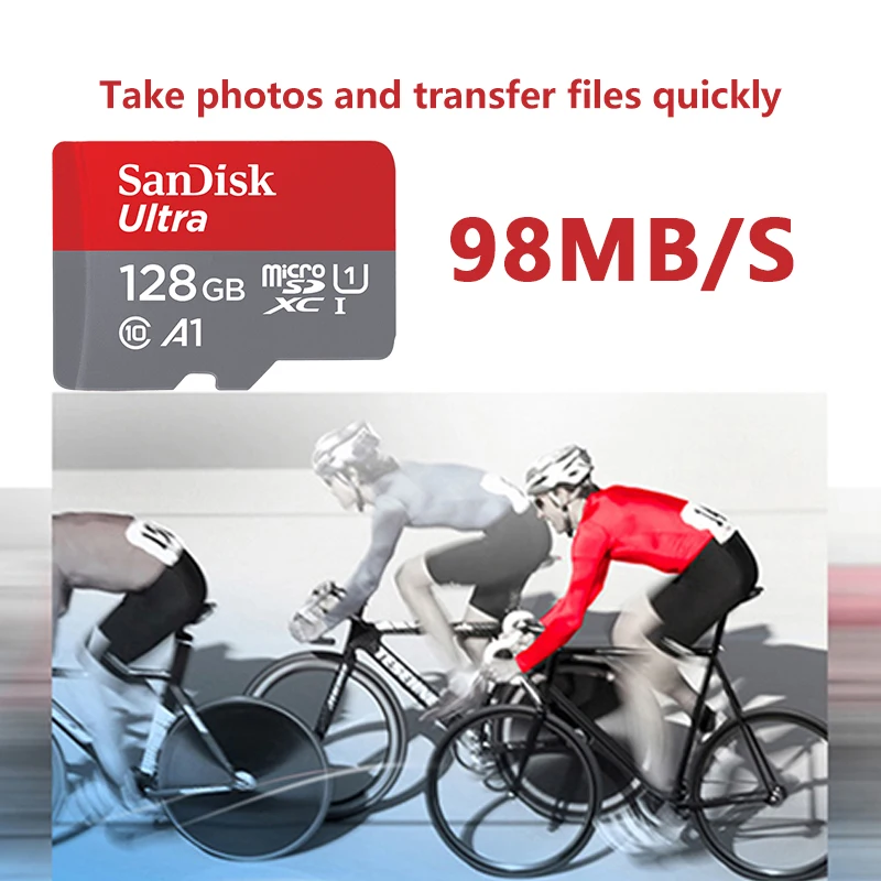 Sandisk ультра оригинальные карты памяти Micro SD 16 ГБ 32 64 TF карта 128 256 Гб класс 10 A1