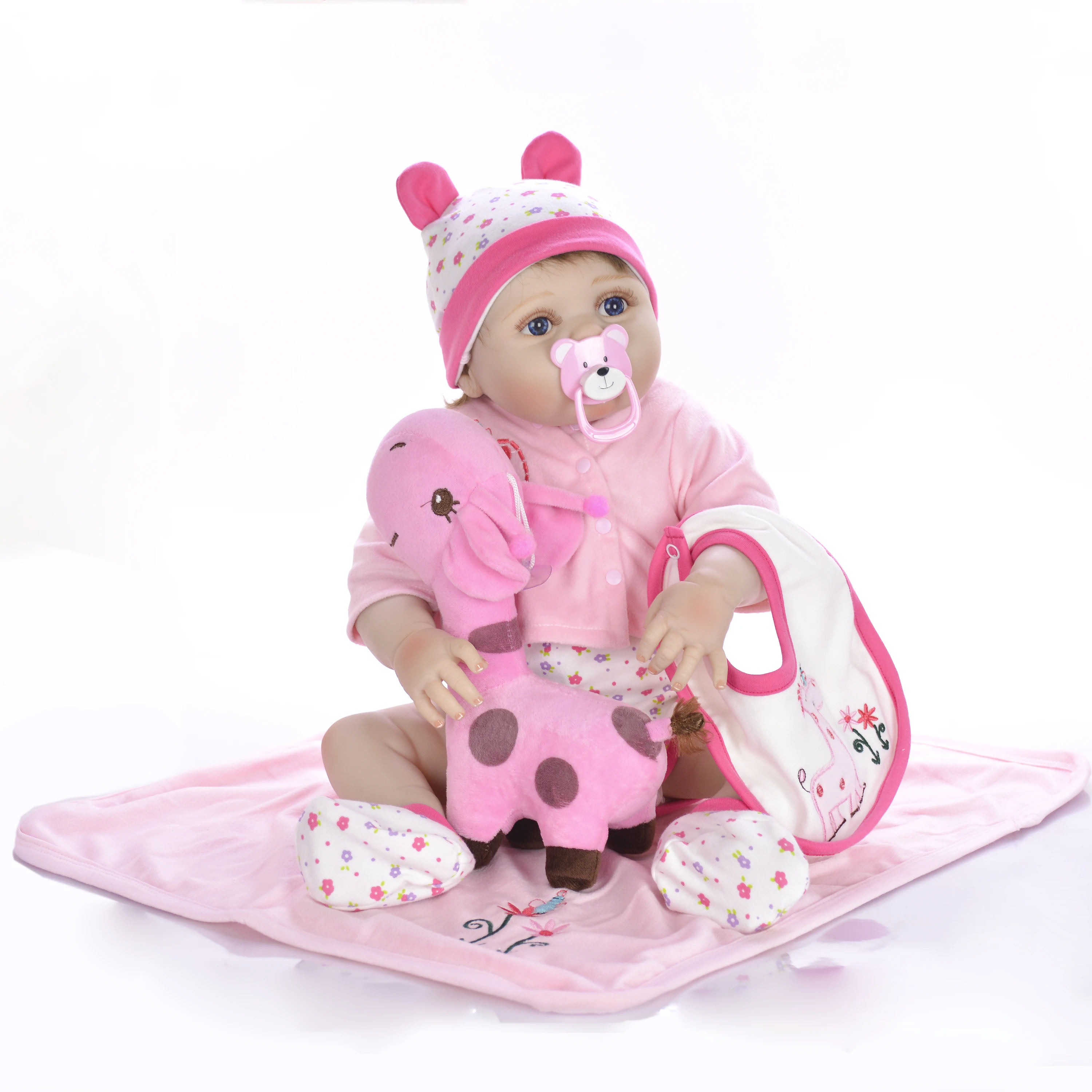 Новый дизайн 23 'ཱུ см силикона Reborn Baby Doll полный винил Реалистичная девушка