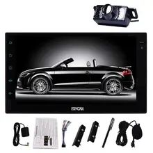 Free Backup camera Android 6.0 2 Din 7” Capacitive Screen Car Stereo GPS Navigation Vehicle Audio FM Radio Bluetooth/WiFi/1080P