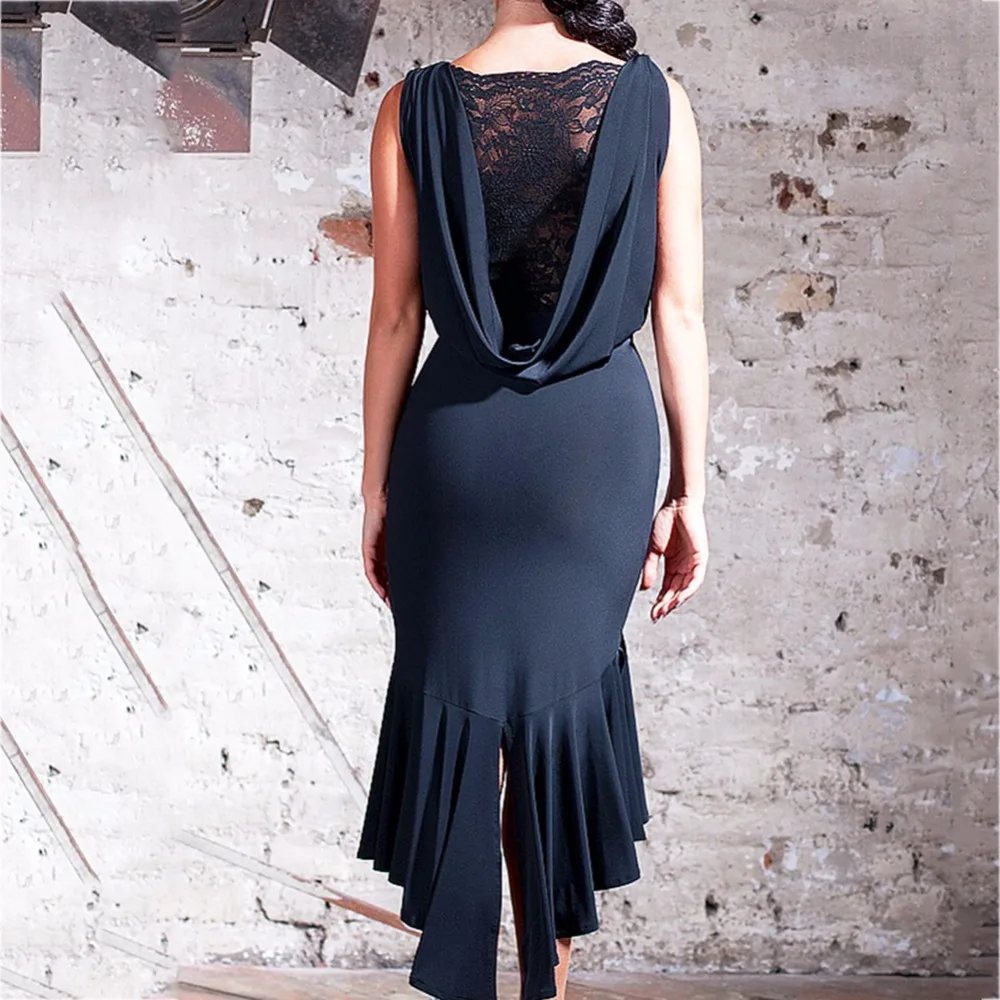 Latest-Latin-Dance-Dresses-For-Ladies-Black-Colors-Sleeveless-Durable-Skirts-Wears-Women-Modern-Ballroom-Dresses (1)