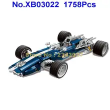 Xb03022 1758pcs technic the blue racing car sportscar строительные блоки игрушки