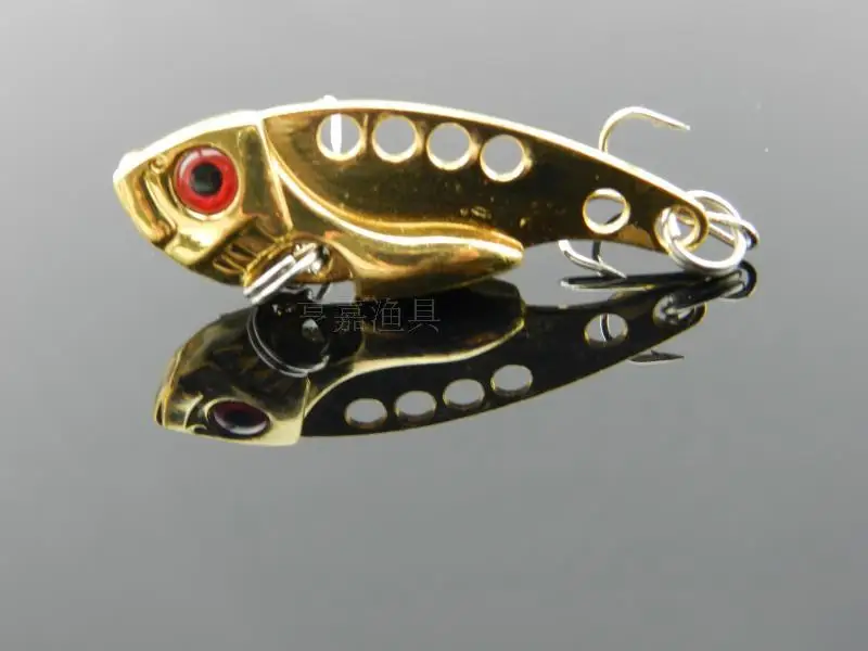  4 pcs 5.5cm-11g 4 clolrs Metal VIB fishing lure Vibration hard Lures Bass bait Pikes Whole swim lif