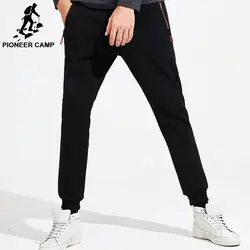 Пионерский лагерь Новый утолщенный Теплые тренировочные брюки Мужская брендовая одежда повседневные Зимние флисовые брюки с эластичной