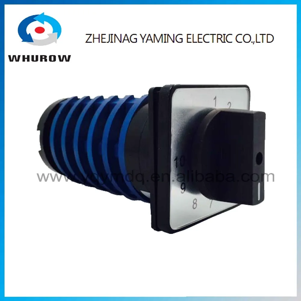 

KDHC-32/6X10 electrical switches for welding machine 10 position 6 poles High quality changeover rotary switch AC50Hz 32A 690V