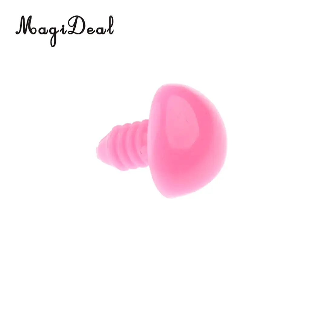 MagiDeal Hot Selling 100Pcs/Lot 10x11mm Safety Nose with BACKS for Bear Doll Dog Animal DIY Crafts Children Toy 4Colors