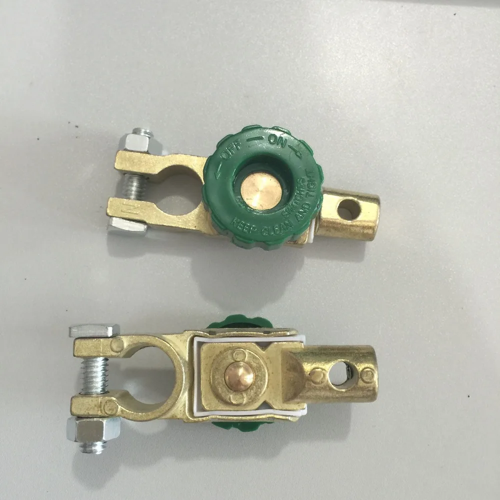 

2x Green Battery Link Terminal Quick Cut-off Disconnect Master Kill Shut Switch