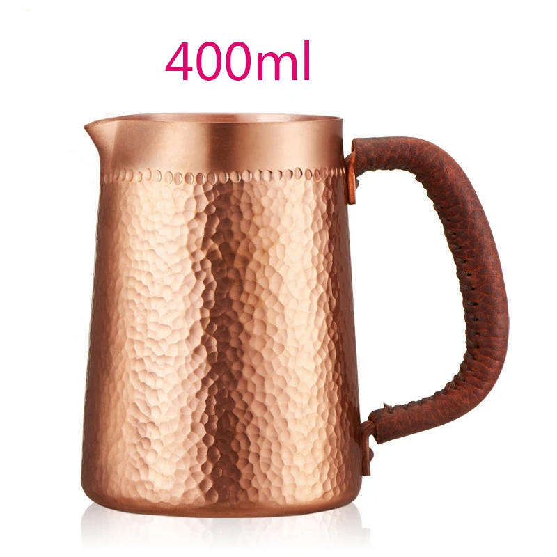 

400ml Milk Jug red copper Garland Coffee Cup Fancy Italian Espresso Latte Art Milk Frothing /steamingPitcher Steaming Jug Cups