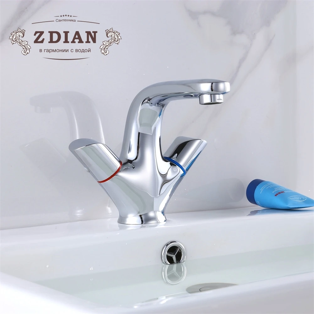 

Water mixer tap Basin sink Faucet bathroom basin faucet mixer single hole Double handle brass faucet waterfall toilet basin tap
