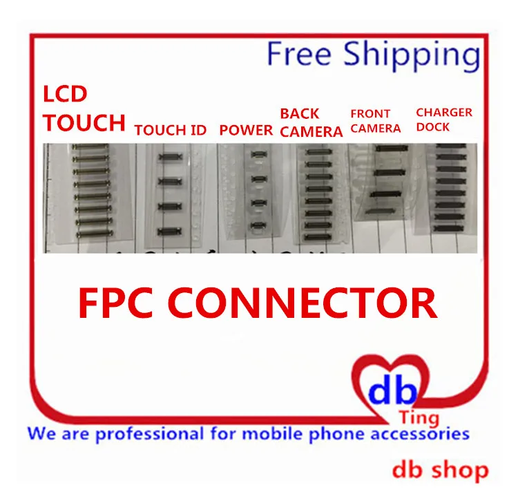 For Iphone 6S LCD Touch Screen ID Battery Power Camera Charger Dock Volume FPC Display Connector Port Plug On Mainboard | Мобильные