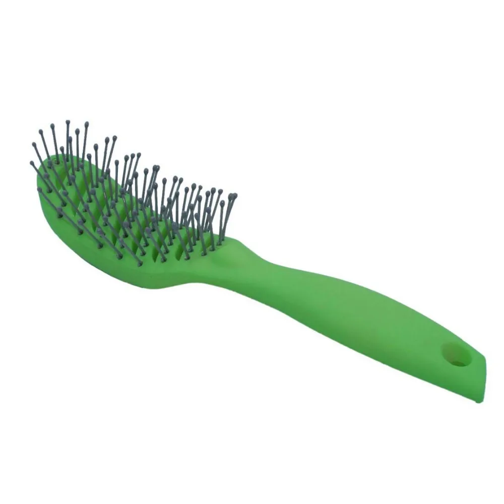 

Hair Curved Wig Brush, 9 line Teeth Hair Vent Comb For Hair Combing 6 Color To Choose Suitable for Salon and Hair Care