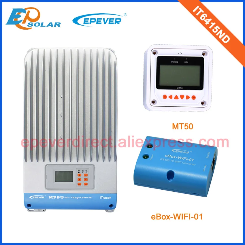 

Factory direct supply solar mppt controller 60A 60amp IT6415ND with wifi box and MT50 remote meter