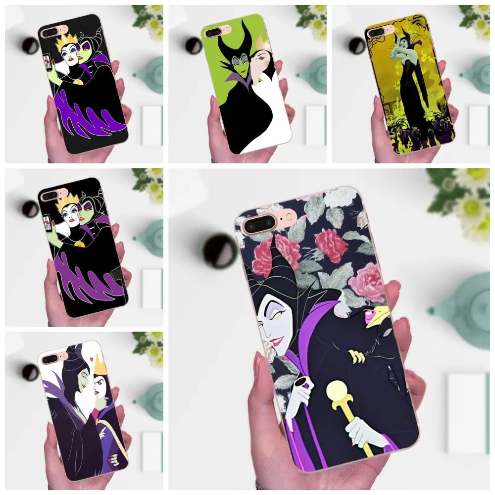 

Soft Phone Cases Cover For Huawei P8 P9 P10 P20 P30 Mate 7 8 9 10 20 Lite Plus Pro 2017 Grimhilde & Maleficent Selfie
