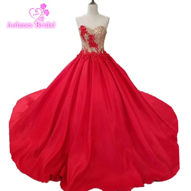 royal red gown