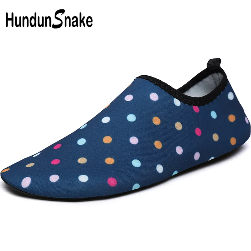 Hundunsnake التجفيف السريع بيرفوت أحذية النساء رياضية الرجال الشاطئ سباحة المياه البحر Aquas المنبع النعال T522