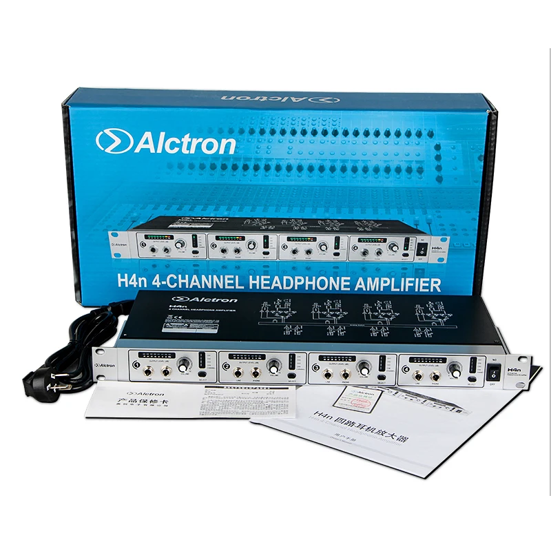 Alctron H4N Professional high-power 4 Channel Headphone Amplifier, Pro Line Distribution System, Audio Line Amplifiers Alctron H4N Professional high-power 4 Channel Headphone Amplifier, Pro Line Distribution System, Audio Line Amplifiers
