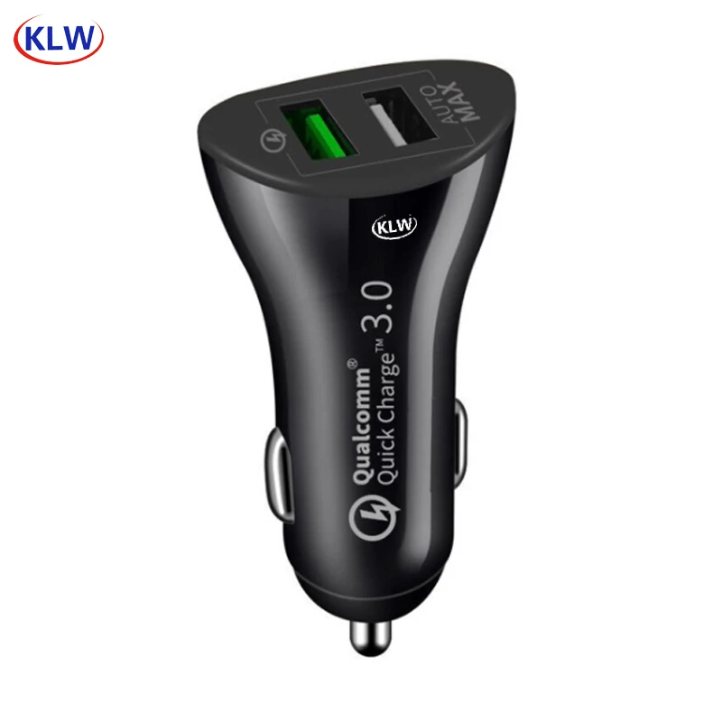 

Quick Charge 3.0 Dual USB Car Charger 5V 2.4A QC3.0 Fast Car Charging Mobile Phone Charger For iPhone Xs Xiaomi mi huawei
