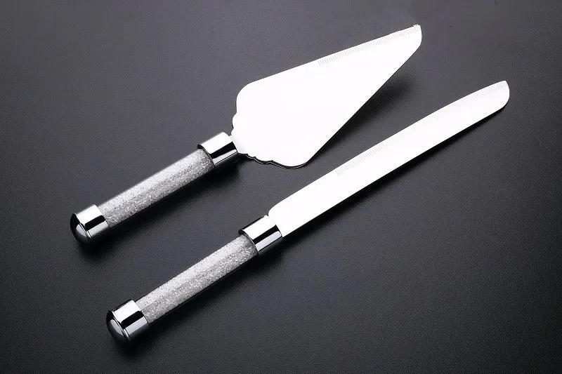 

Top Grade Stainless Steel Cake Knife Set Wedding Party Cake Knife Serving Set Cutting Cake Tool for Ceremony Birthday Engagement