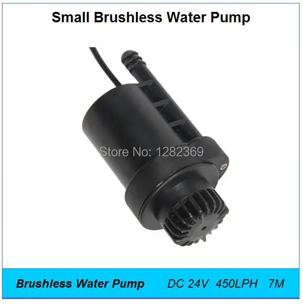 5pcs DC 24V 21W 450LPH 7M,Mini Electric Brushless Submerged Water Pump