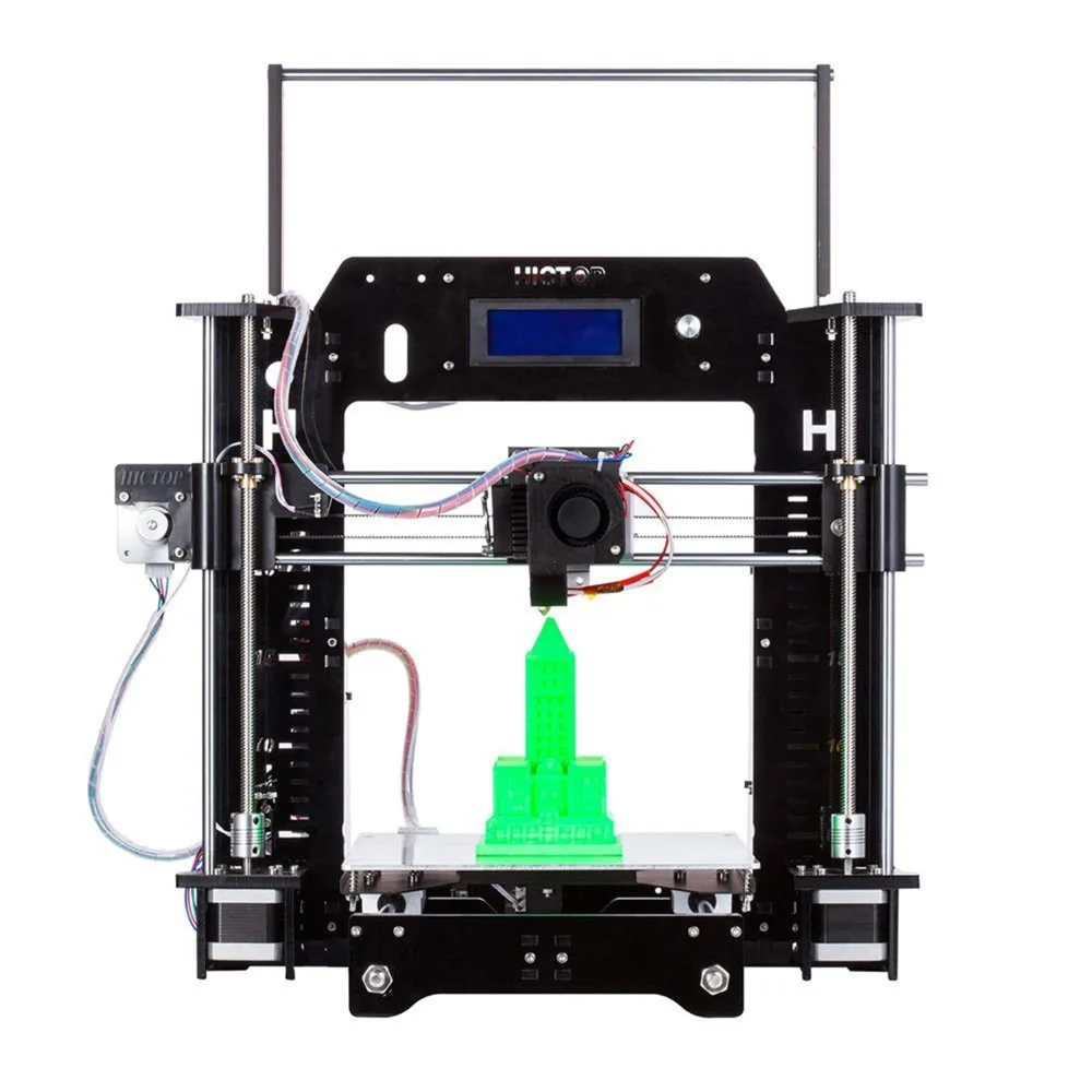 HICTOP 3d printer kit Factory price Acrylic Prusa I3 DIY 3D Printer, Max Printing Size 270*210*200mm with LCD Screen