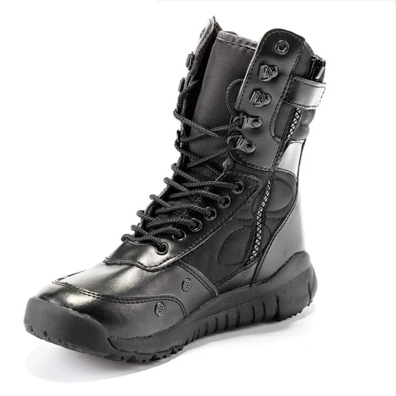 Новинка армейские ботинки мужские тактические и дышащие на молнии East Wolf|boots