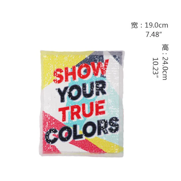 

Large English Letters Sequins Patch For T-shirt Clothes Sew On Appliques For Jacket Embroidery Decorative Supplies Crafts
