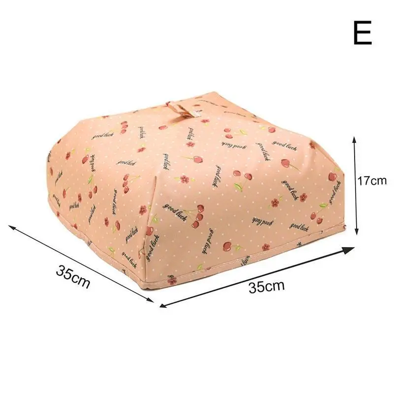 Портативный складной чехол для обедов, сумка из алюминиевой фольги, чехлы для обеденного стола, защита от пыли, покрытие для еды, кухонные гаджеты - Цвет: Orange L