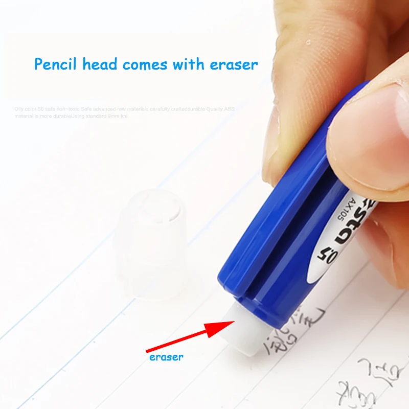 Pentel Ax105 탑 프레스 0.5mm 0.7mm 학교 및 사무용 문구용 샤프 펜슬 다채로운
