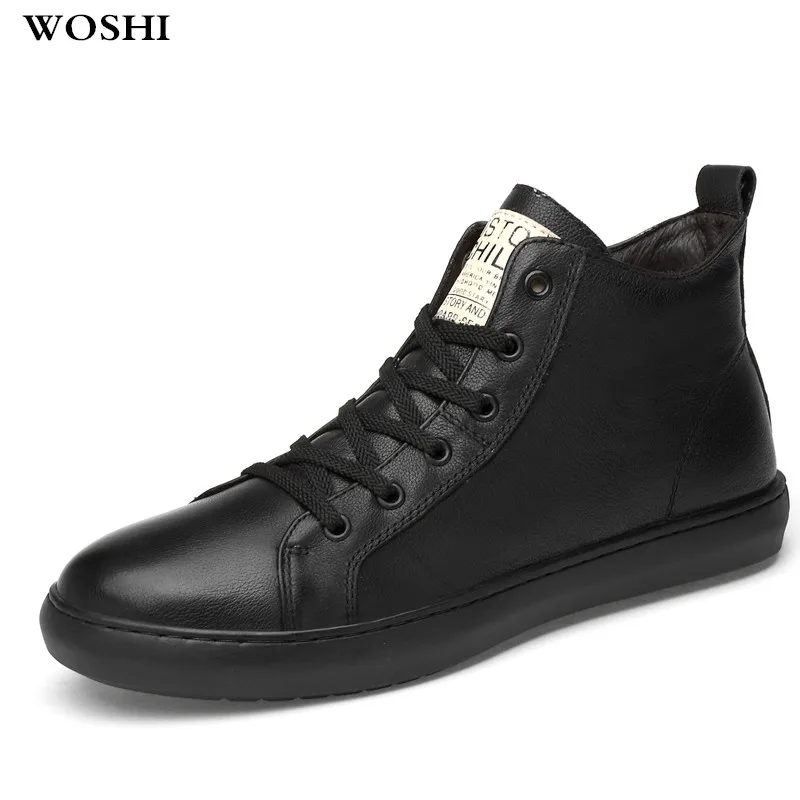 Couro Ao black Alta Livre Tamanho Botas Genuíno 11 white Casual Top Quentes 4 Business Formais Dos Homens 12 Ar Sapatos De Black branco Moda Fur Grande Manter Fur Inverno ZFTqFPwI