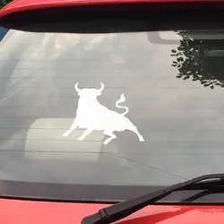 Виниловые наклейки с изображением испанского быка для украшения автомобиля, модные креативные виниловые наклейки с изображением животных