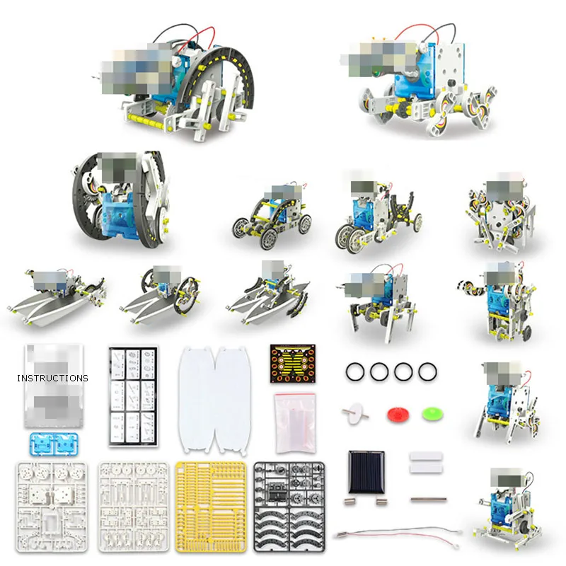 Забавные 13 в 1 робот, работающий от солнечной энергии Наборы детей игрушки с солнечными батареями своими руками развивающие наборы для солнечной энергии Новинка Роботы на солнечных батарейках ребенка умным малыш