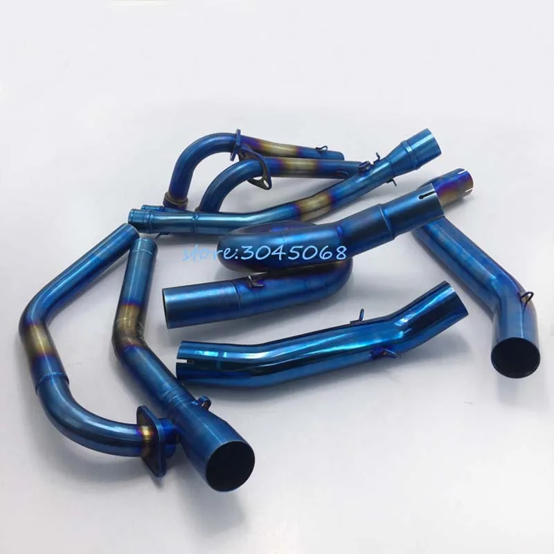 Синий выхлопная труба глушителя полный Системы для Yamaha R15 Tmax500 T-MAX500 Tmax530 T-MAX530 соединитель труб без выхлопных газов