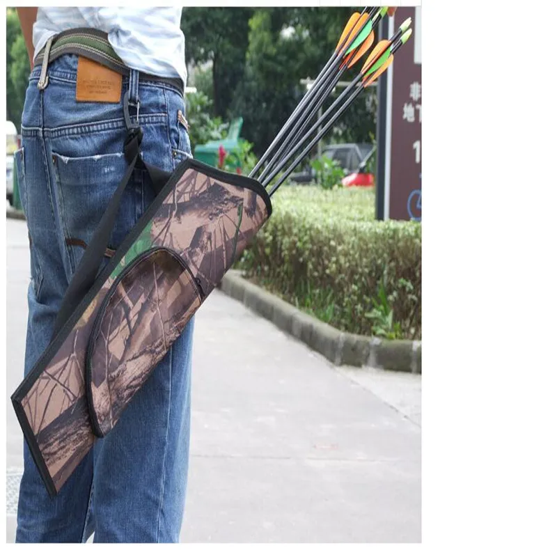 LUCKSTONE Camo Quiver Bag Oxford Cloth Arrows Holder Portable Outdoor