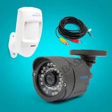 HOMSCUR Outdoor IR Night Camera 3.6mm Lens for CCTV Security Surveillance DVR with Wired PIR Motion Sensor