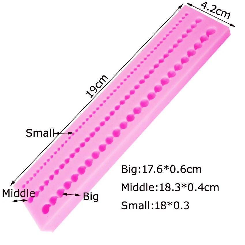 M501 5 стилей жемчужные силиконовые формы помадка форма для украшения торта инструменты форма для шоколадной мастики, сахарное ремесло, кухонные аксессуары