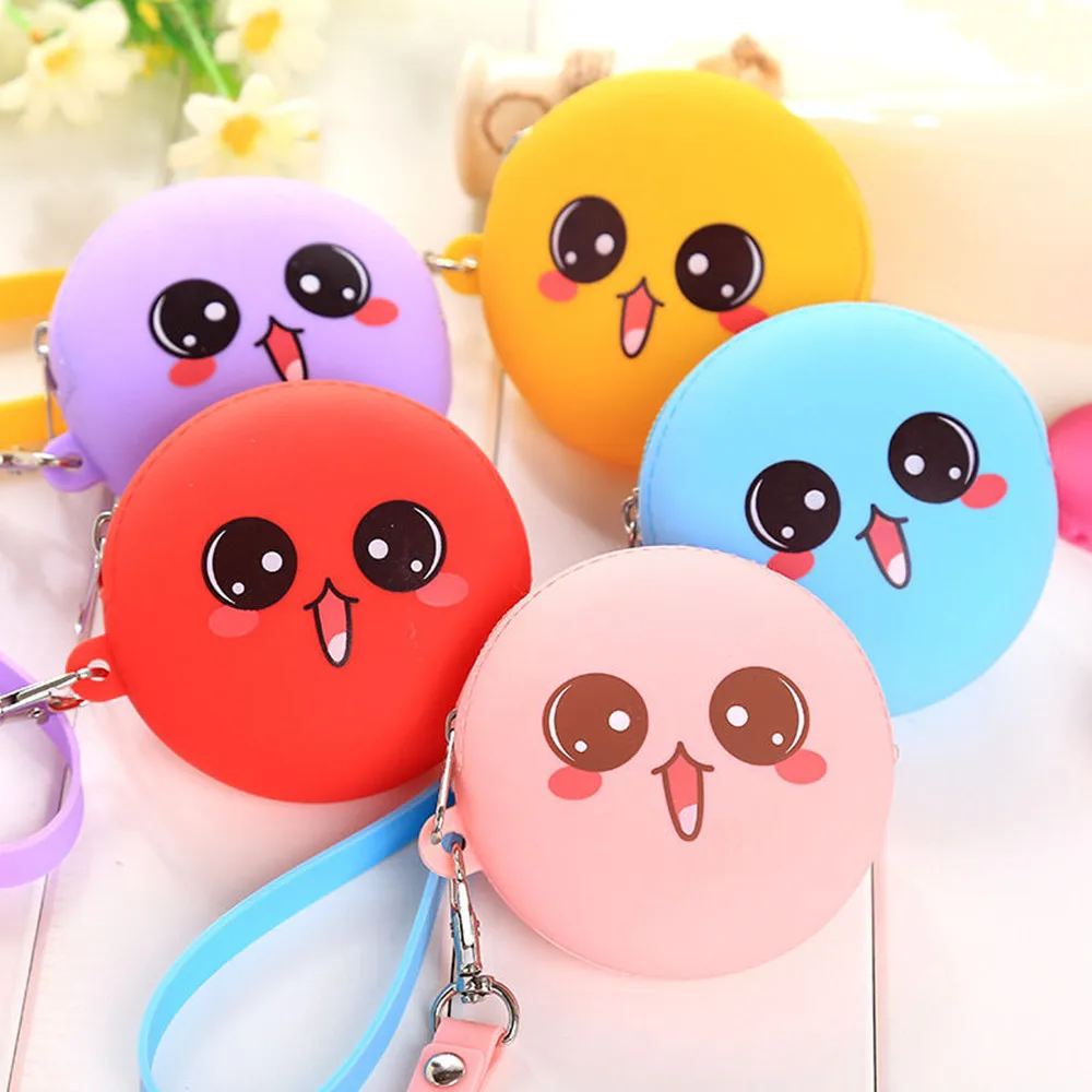

Cute Big Eyes Girls Silicone Small Mini Coin Bag Mini Coin Purse Change Wallet Purse Women Key Wallet coin Wallet Children
