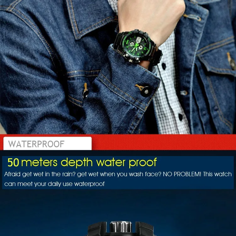 SKMEI спортивные часы мужские цифровые часы мужские s водонепроницаемые военные наручные часы с двойным дисплеем лучший бренд класса люкс relogio masculino 0990