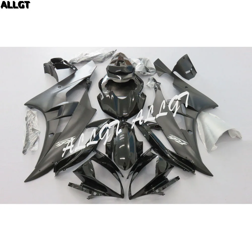 

ABS Molded Glossy & Matte Black Fairing kit Bodywork for YAMAHA YZF R6 2006 2007