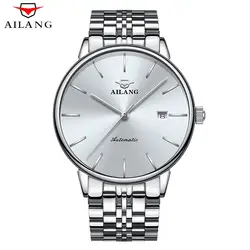Relogio masculino ailang ультра-тонкий Для мужчин автоматические механические часы Для мужчин Военные Спорт Дайвинг 50 м часы мужской часы наручные