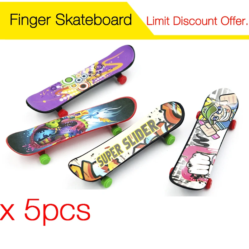 

4pcs Mini Finger Skateboard Fingerboard For Tech Deck Alloy Stents Scrub Finger
