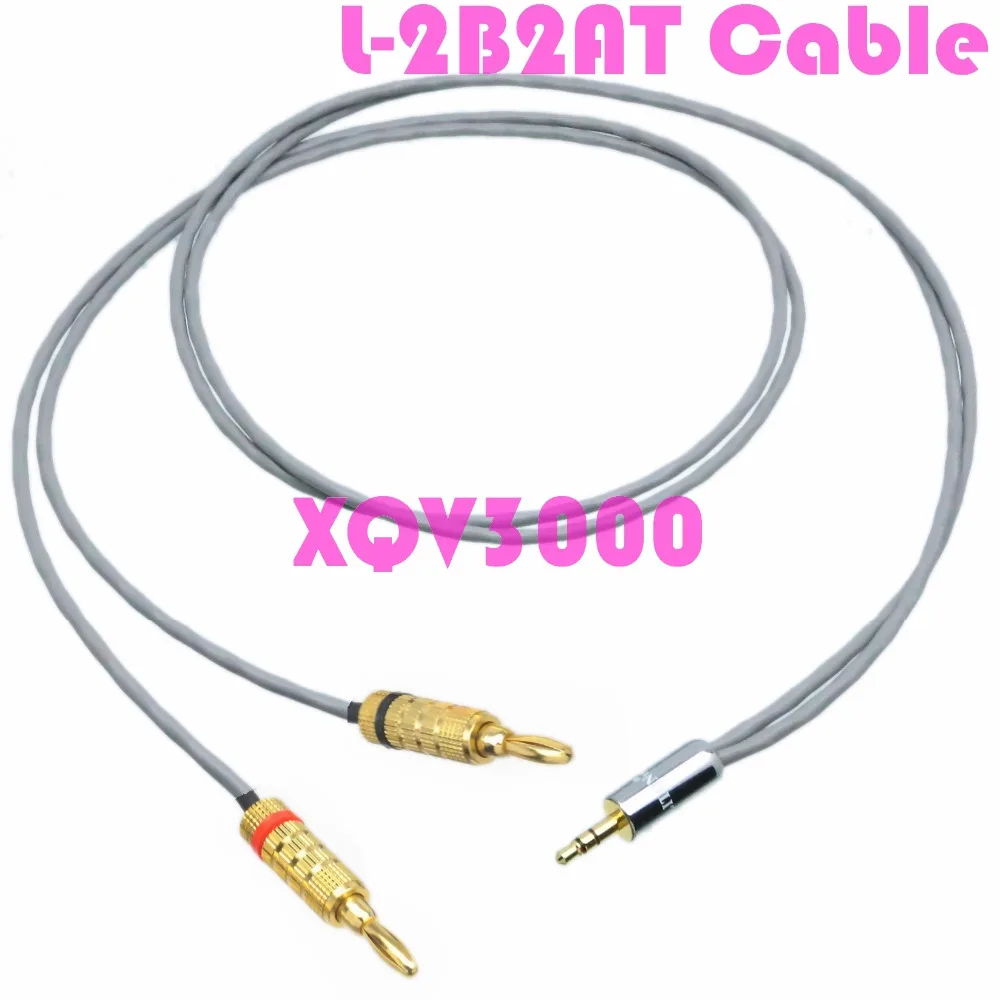 3.5mm 1/8" TRS Stereo male to + banana plug Audio DIY splitter Cable