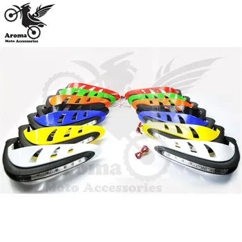

7 colors available motorcycle handguard for yamaha honda suzuki kawasaki KTM motocross hand guard with LED turn signal light