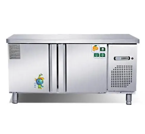 1.2 stainless steel cold storage and freezing machine commercial freezer counter cabinet