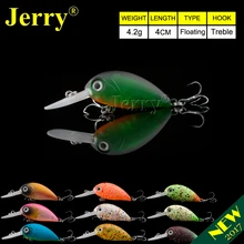 Jerry 4cm floating DR wobbler fishing lure hard plastic lures deep diving crankbait finesse fishing Jerry 4cm floating DR wobbler fishing lure hard plastic lures deep diving crankbait finesse fishing