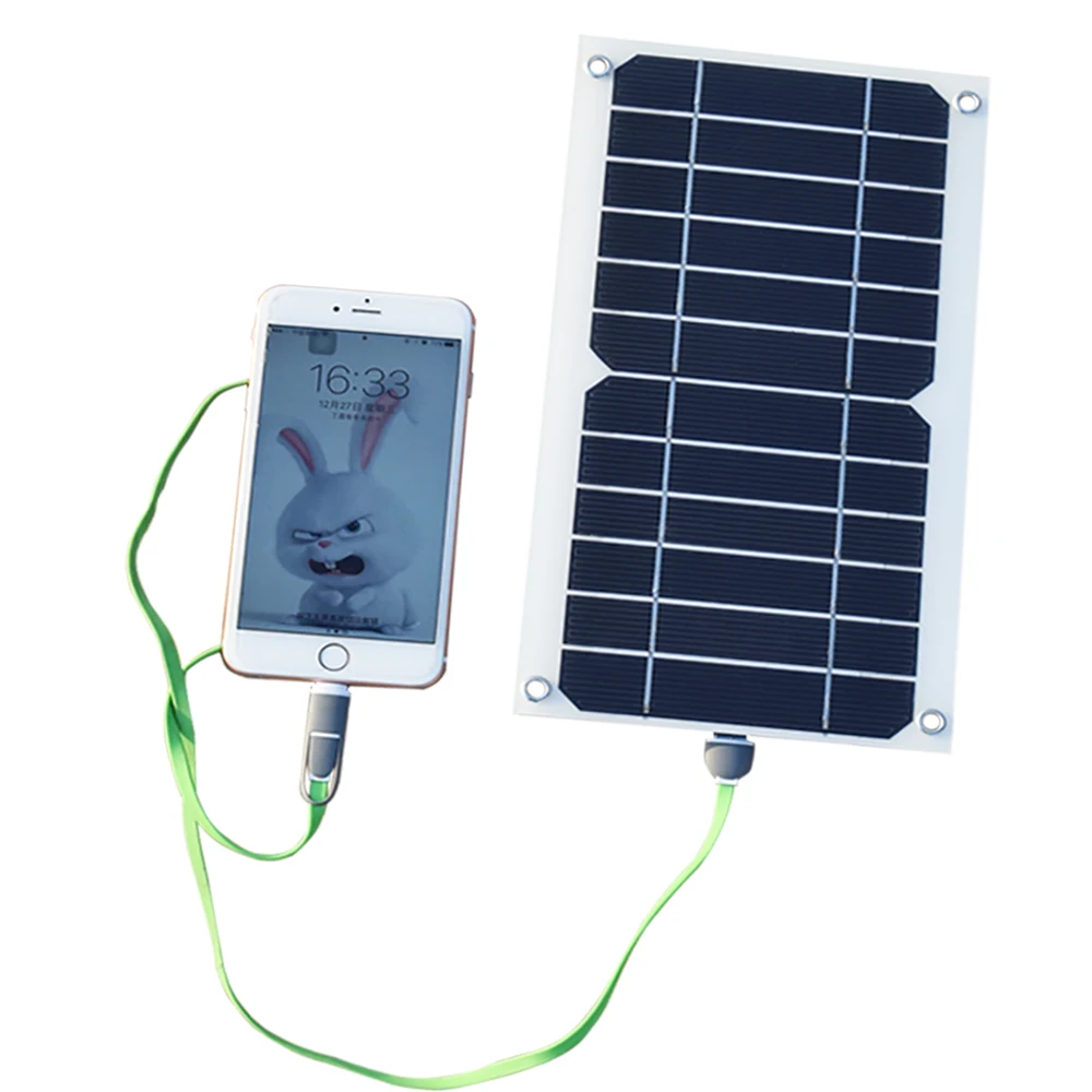 Солнечная панель 5 Вт 6 в 800 мА полугибкая ячейка USB выход зарядное устройство с регулятором напряжения банк питания для мобильного телефона USB солнечная панель