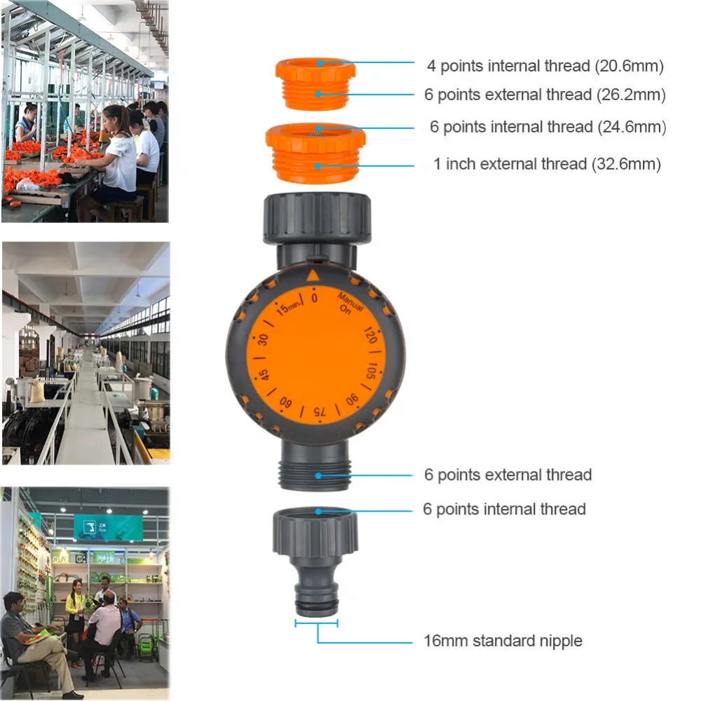 

Automatic Machine Water Timer Irrigation Controller System Timer Garden Watering Timer Home 120 Minutes Water Flow Timing