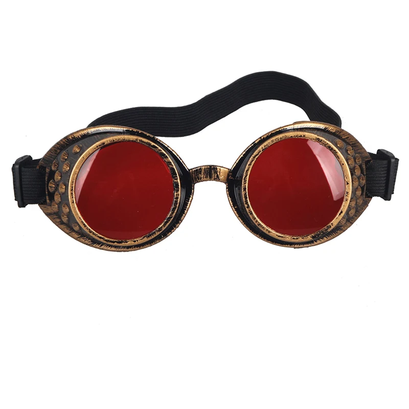 Очки солнцезащитные унисекс в желтой оправе винтажном стиле|glasses cosplay|steampunk