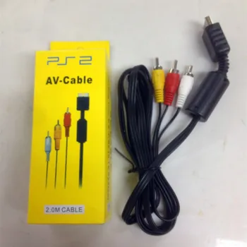 

Free shipping with tracking number High quality 2pcs/lot 2.0M AV cable for PS 2 PS3 Audio Video cable for PlayStation SYSTEM