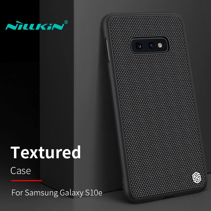 Чехол Nillkin для Samsung Galaxy S10e Жесткий ПК + мягкая рамка из ТПУ нейлоновая 3D текстура