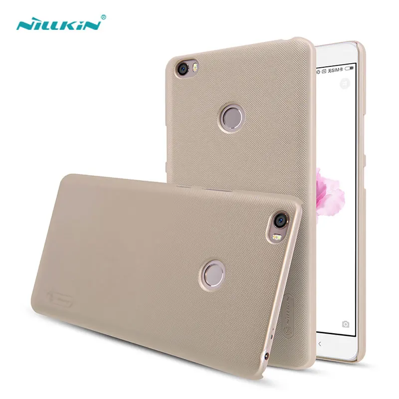  Xiaomi Mi Max Case Nillkin Frosted Shield Hard Back Cover Case for Xiaomi Mi Max 6.44 Inch with Screen Protector 
