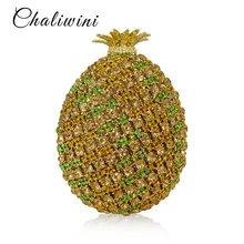 Фрукты Роскошные Все алмазы Красочные Кристалл женские сумки-мессенджеры цепи Hasp вечерняя упаковка для мобильного телефона Карманный Pochette вечерние бумажники